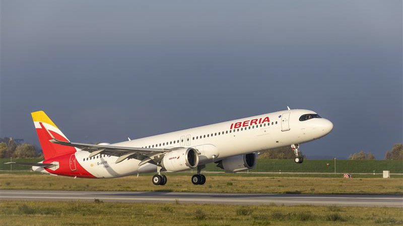 מטוס האיירבוס A321XLR. צילום: Iberia מטוס האיירבוס A321XLR. צילום: Iberia