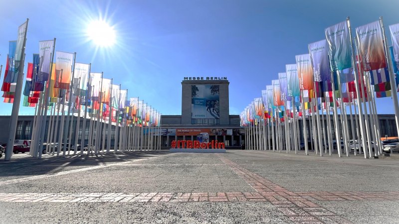 הכניסה ליריד ITB BERLIN 2025 (צילום: עמית קוטלר)