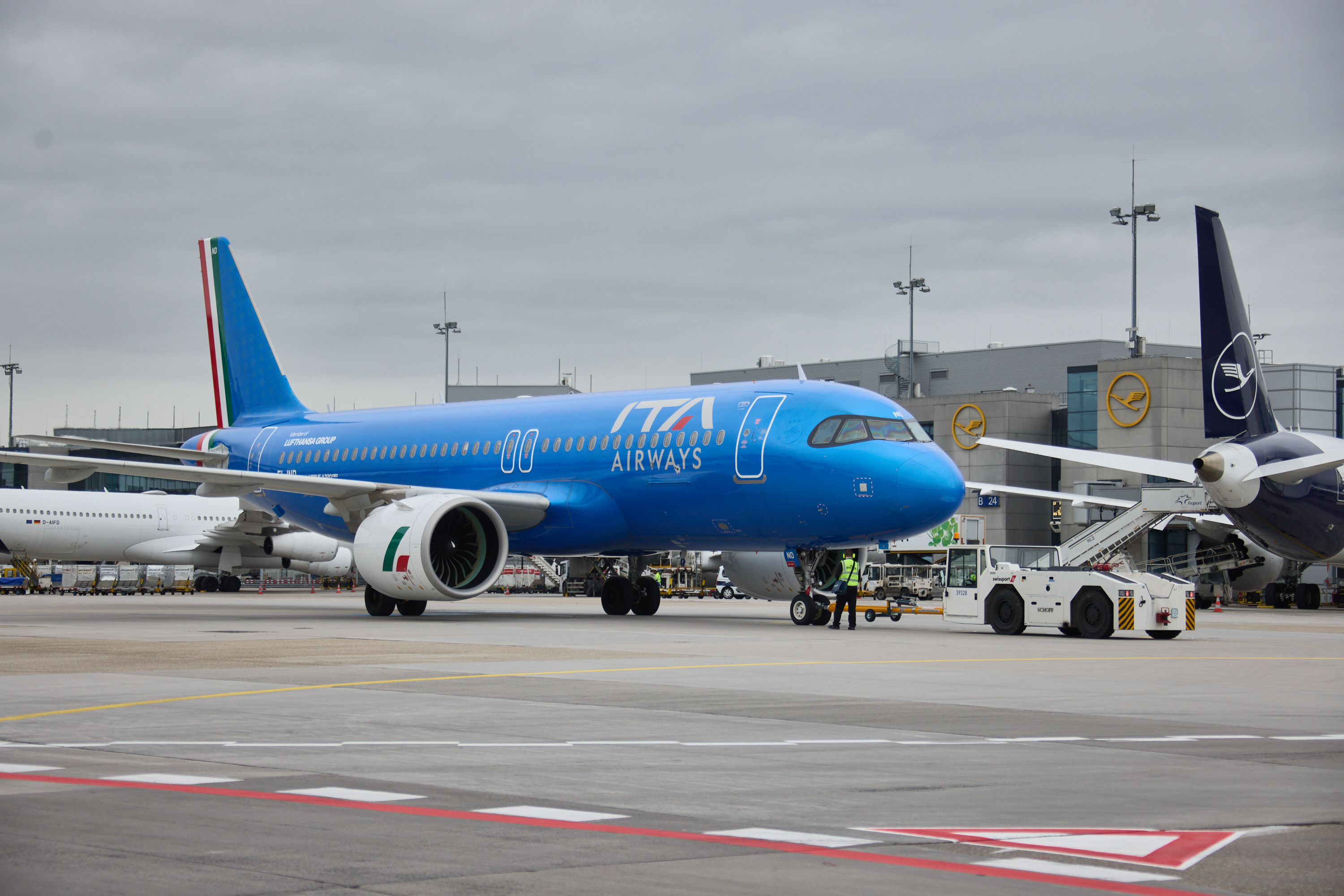 מטוס ITA Airways A320neo בפרנקפורט