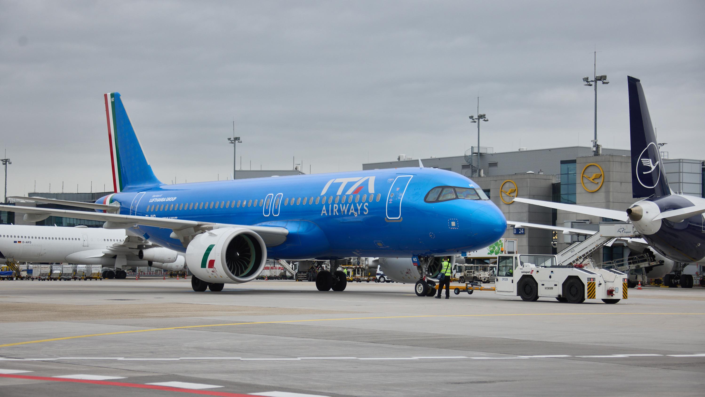 מטוס ITA Airways A320neo בפרנקפורט