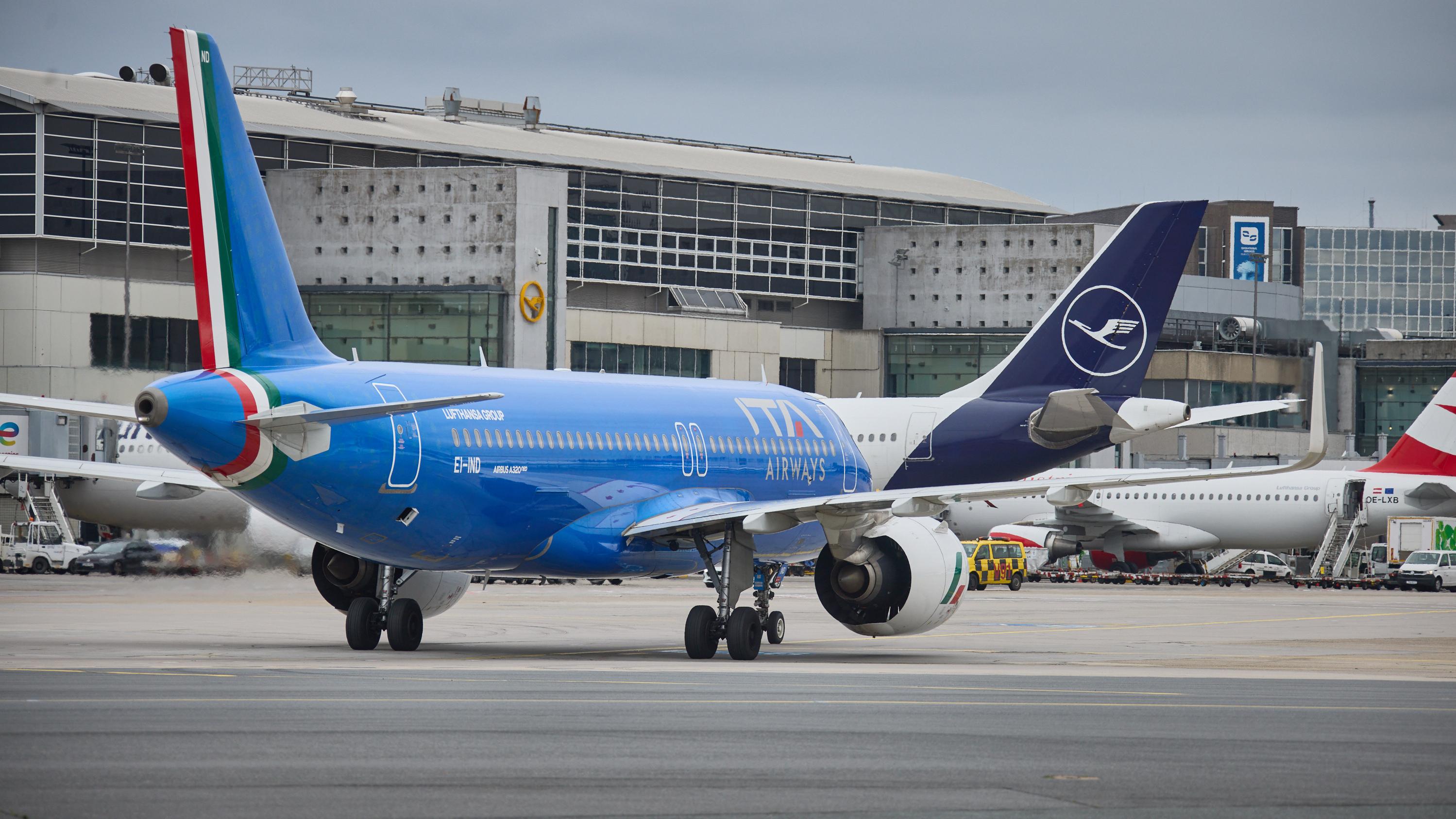 מטוס ITA Airways A320neo בפרנקפורט