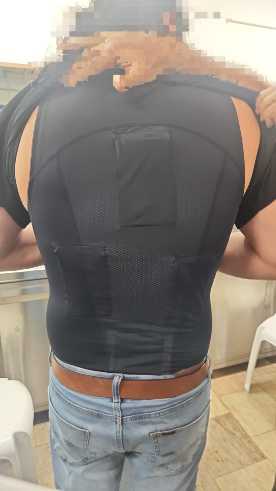 השכפצ בו הוברחו מטילי הזהב. צילום: משטרת ישראל