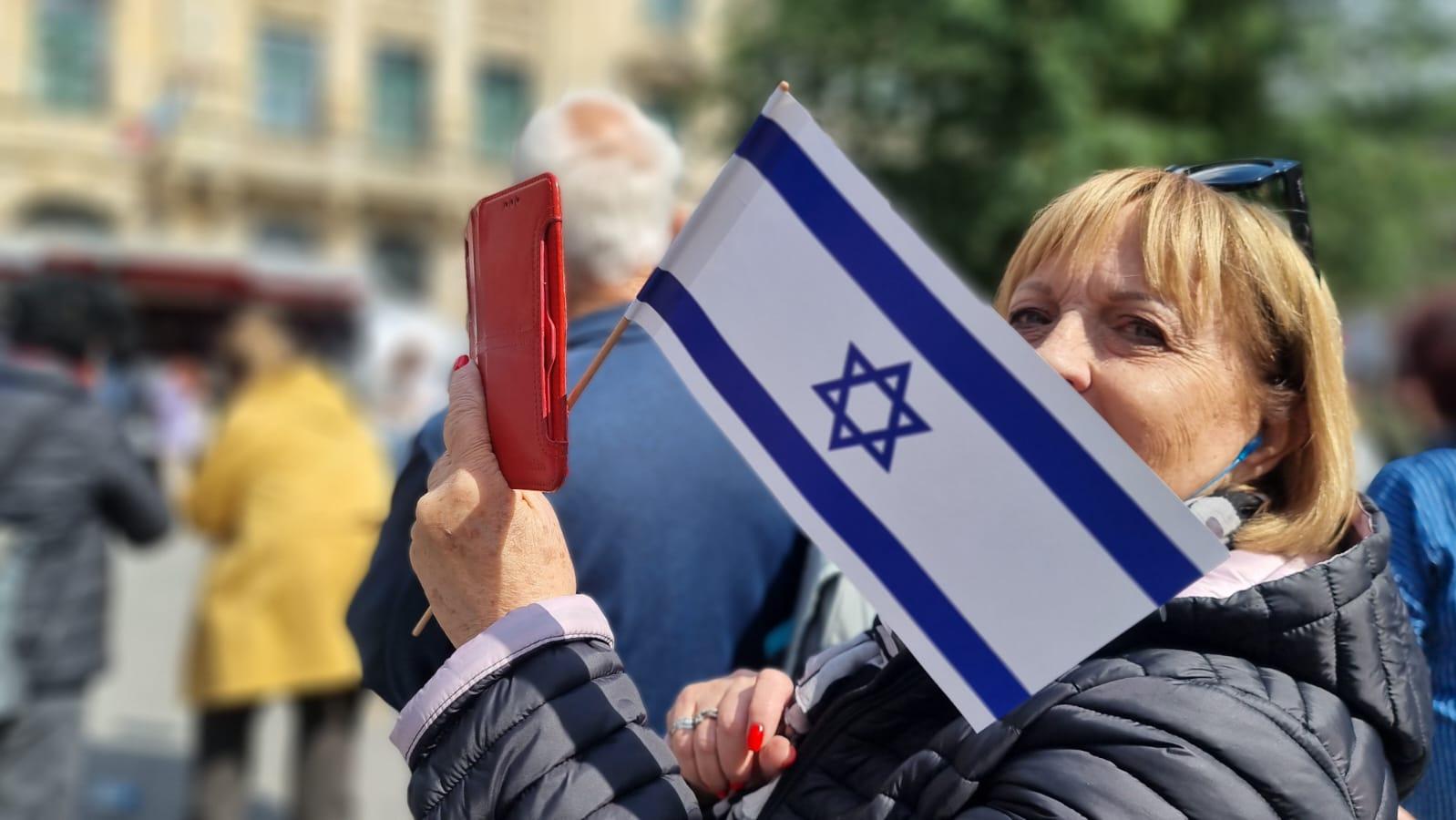עצרת תמיכה בישראל בדיסלדורף גרמניה