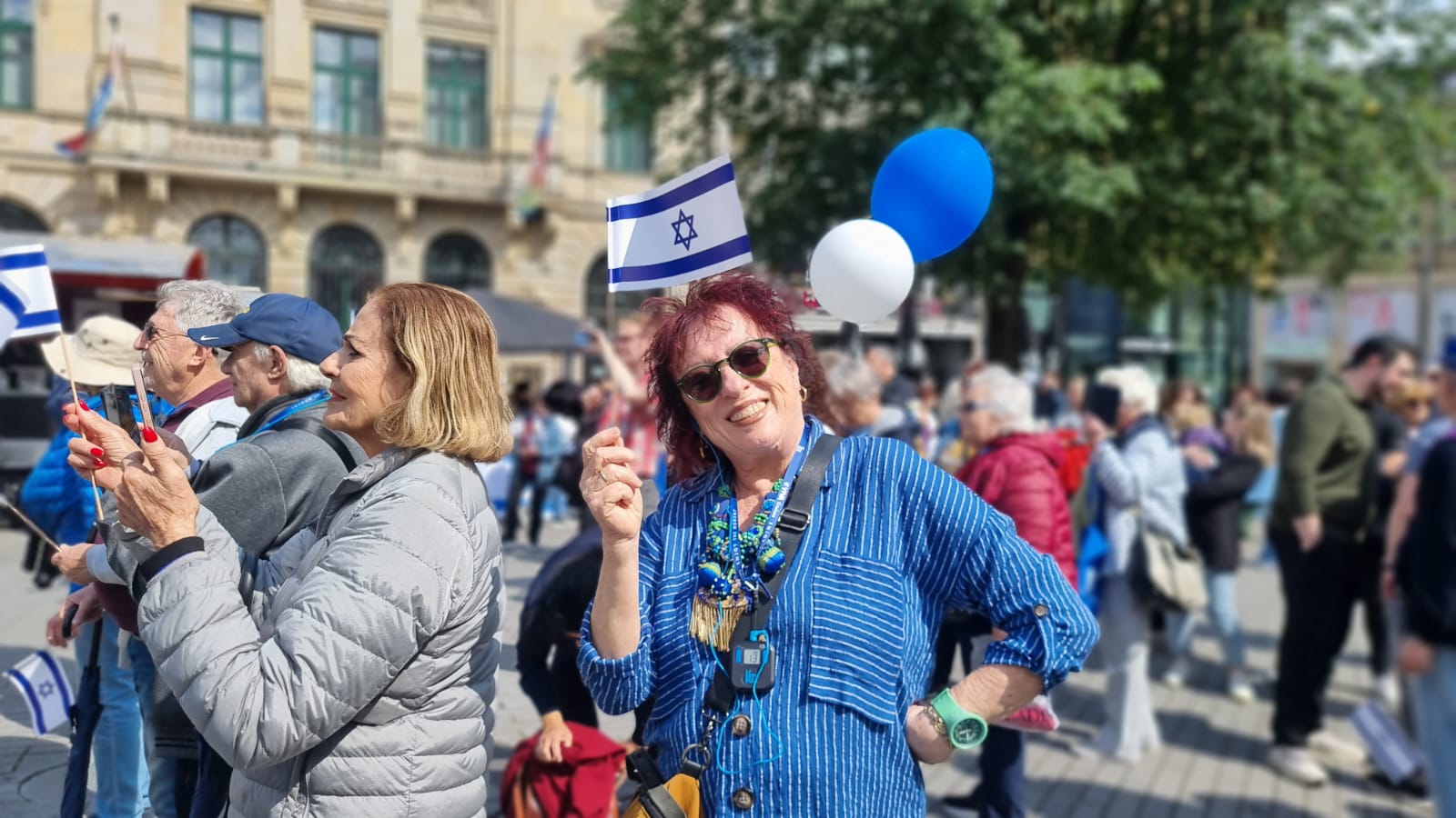 עצרת תמיכה בישראל בדיזלדורף גרמניה. צילום: ספיר פרץ זילברמן