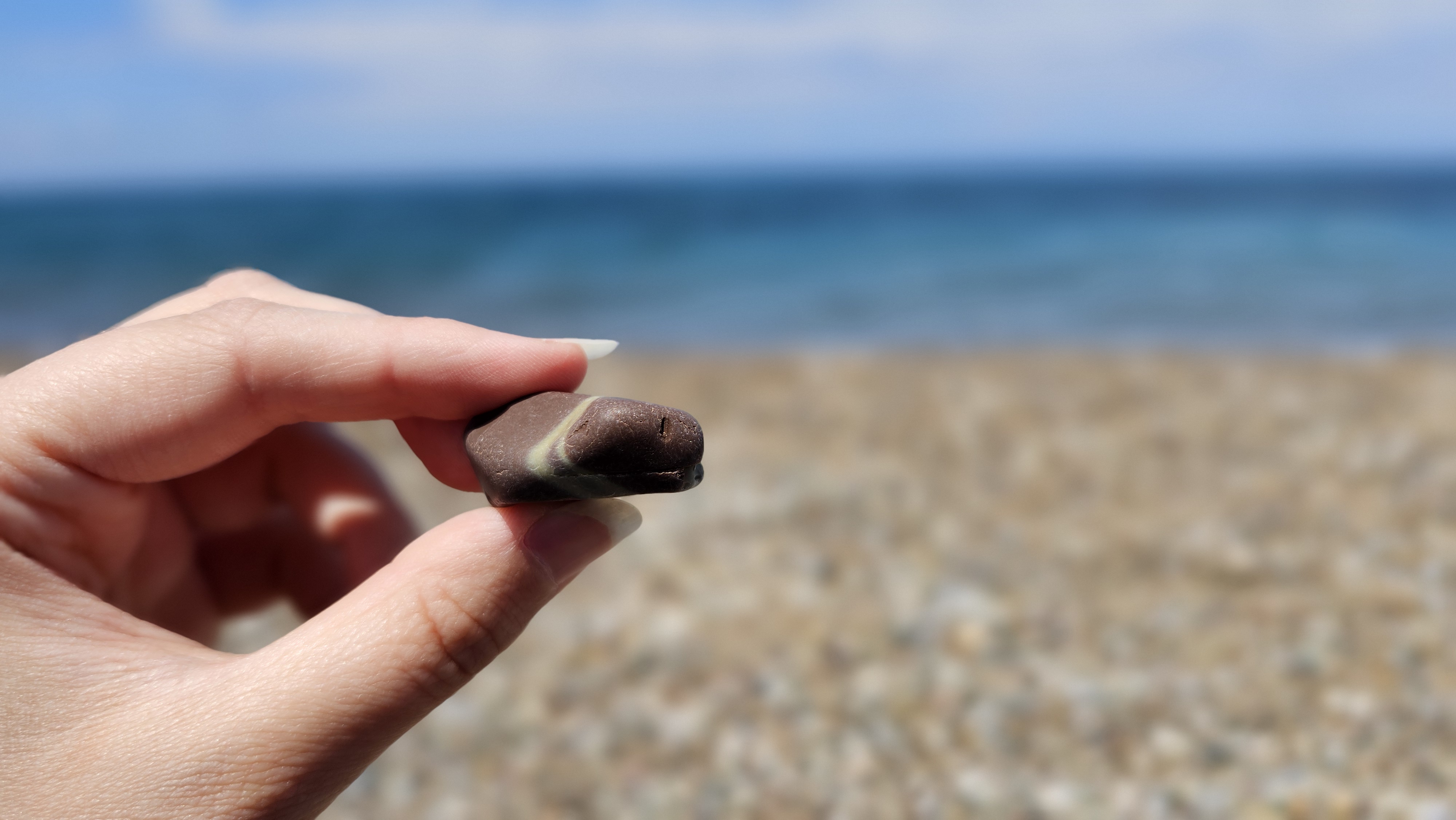 Mindfulness practice on Latchi beach. Photo: Ira Makiyenko