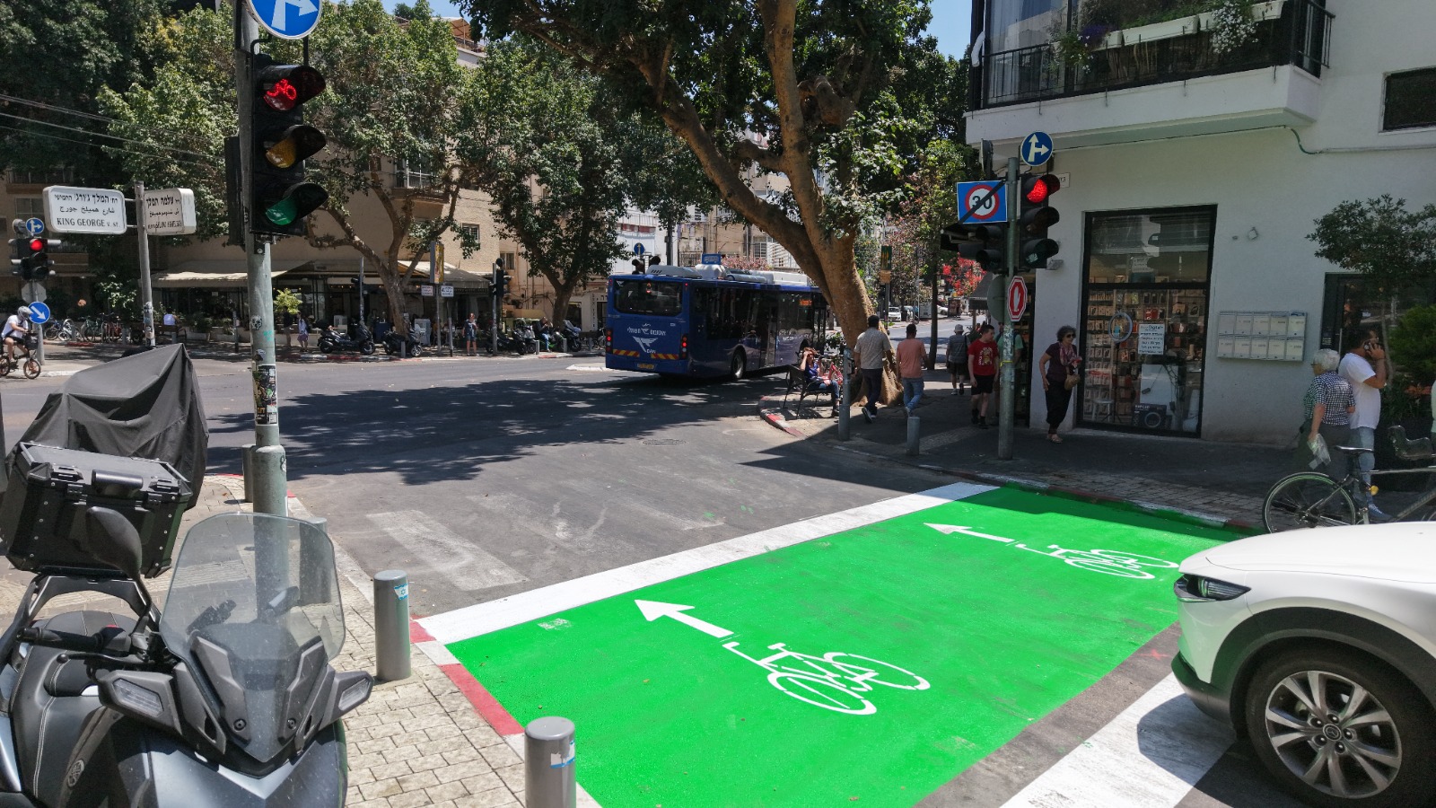 קדימות לרוכבי אופניים בצמתים