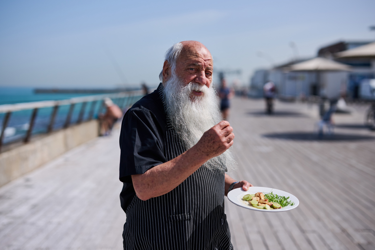 אורי ירמיאס אורי בורי שיתוף פעולה עם מסעדת יוליה באירוע פורט שף בנמל תל אביב