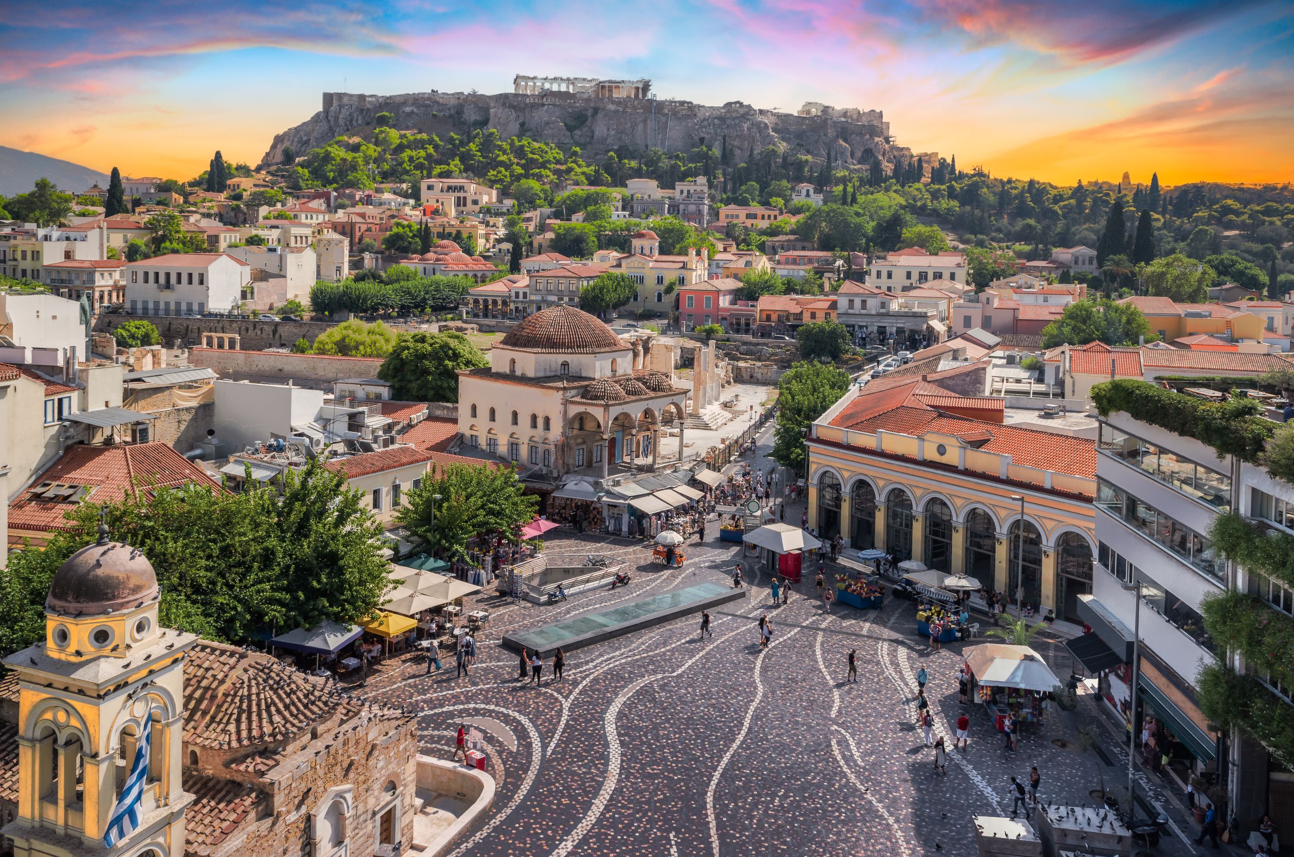 Площадь Монастыраки, Афины, Греция. Фото: SHUTTERSTOCK