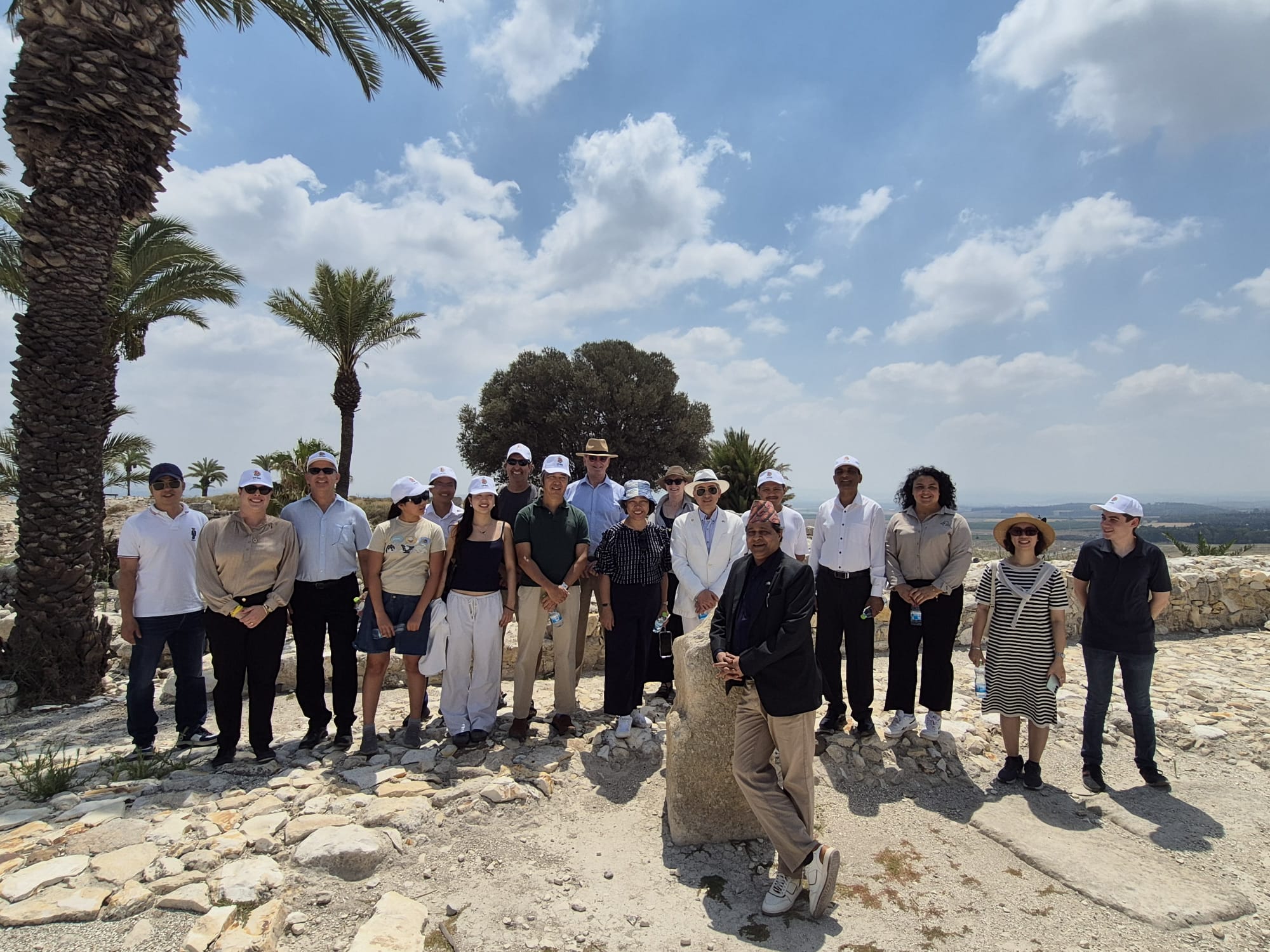 'Made history'. Ambassadors at Tel Megiddo. Photo: Embassy of Vietnam