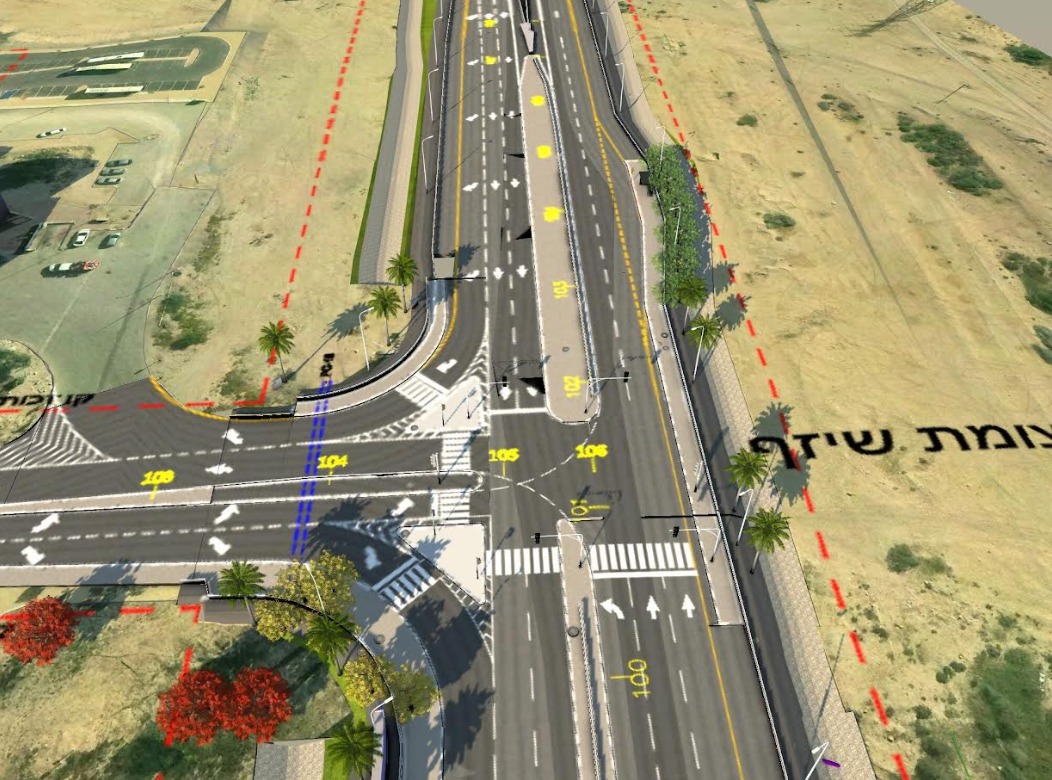 התוכניות לפיתוח כביש 40. הדמייה: נתיבי ישראל