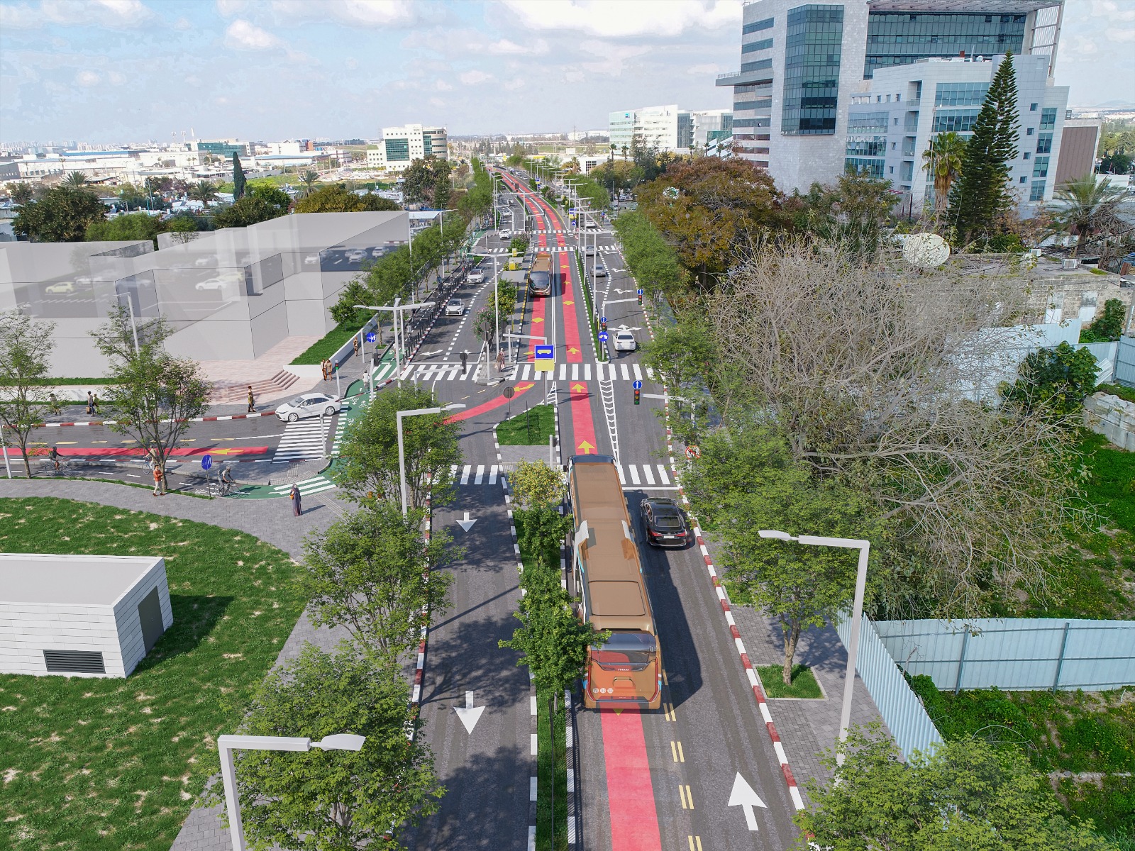 הקו החום. צילום: נתיבי איילון