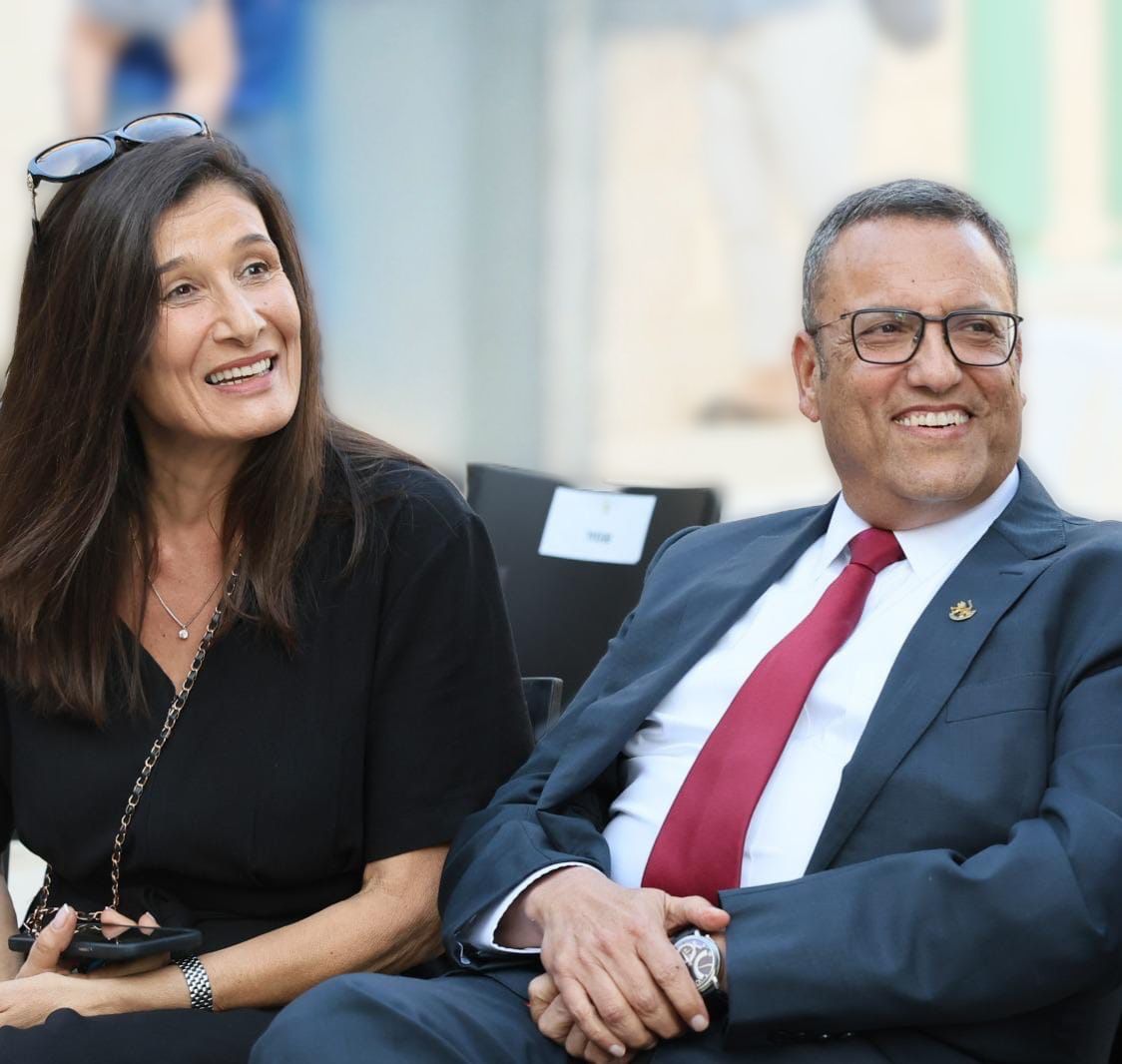 משה ליאון ואריאלה רג'ואן. צילום: ארנון בוסאני, דוברות עיריית ירושלים