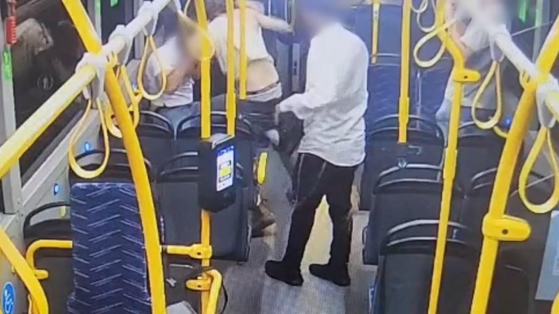 תיעוד מרגעי התקיפה כפי שתועד במצלמות האבטחה במקום.