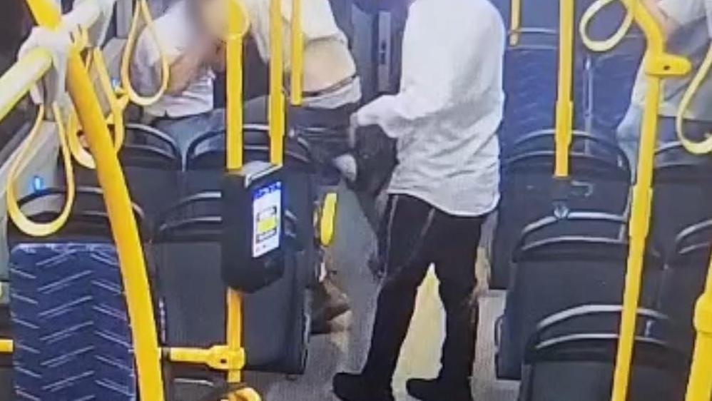 תיעוד מרגעי התקיפה כפי שתועד במצלמות האבטחה במקום.