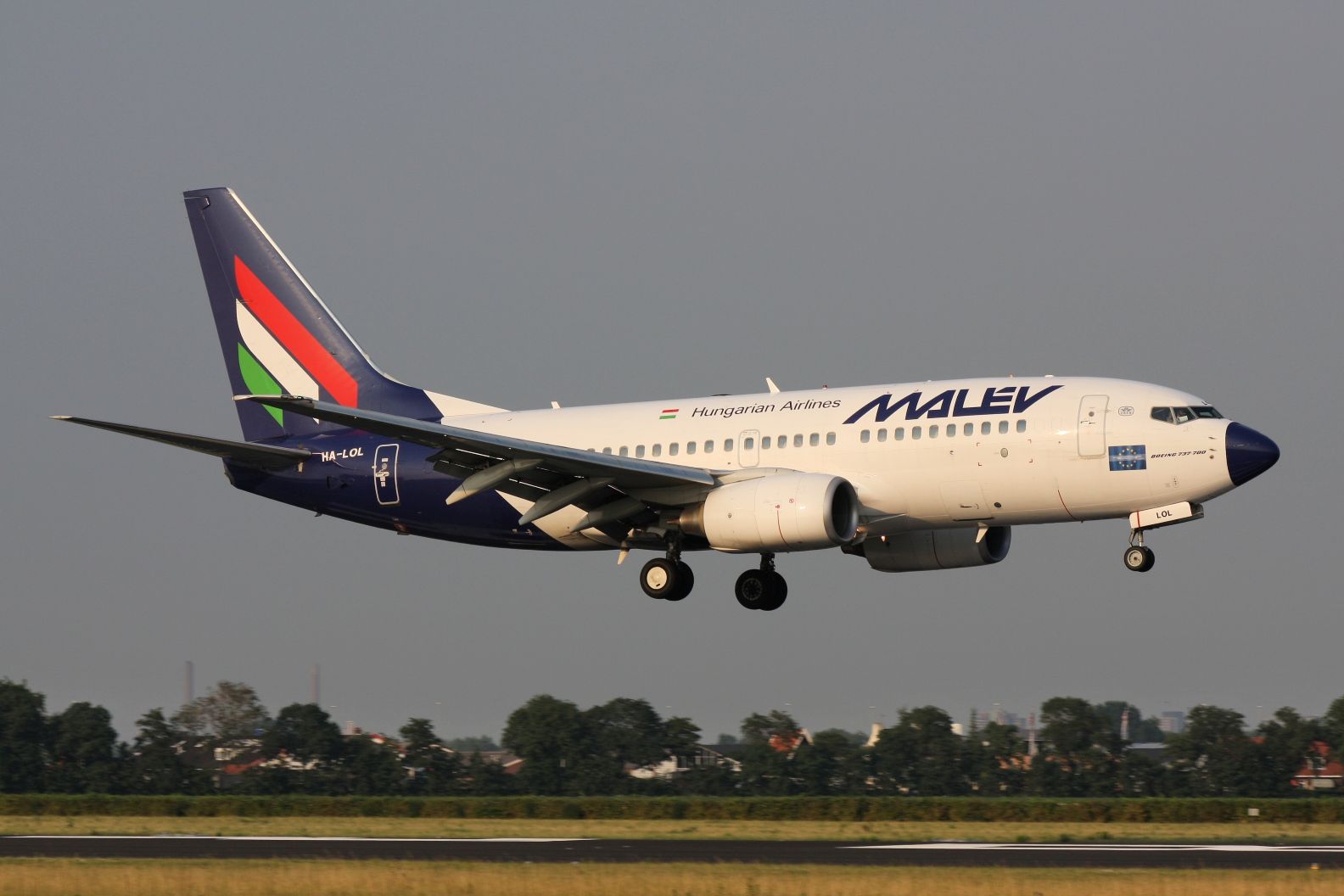 Malév airplane, the defunct Hungarian airline. Photo: Shutterstock