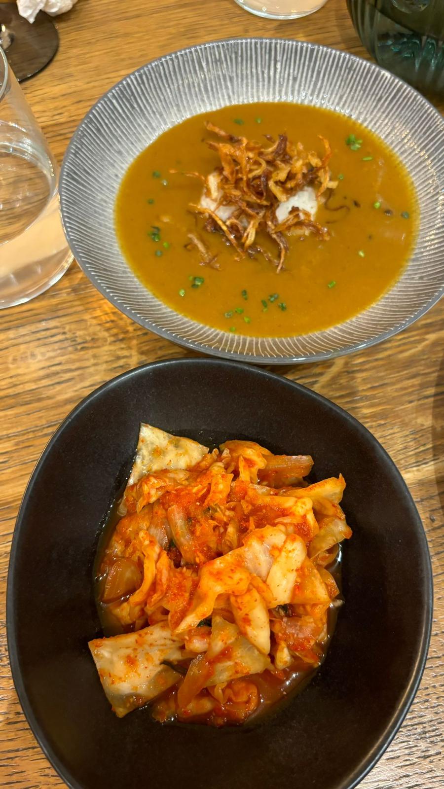 Korean Curry and Kimchi. Photo: Matan Hetzroni