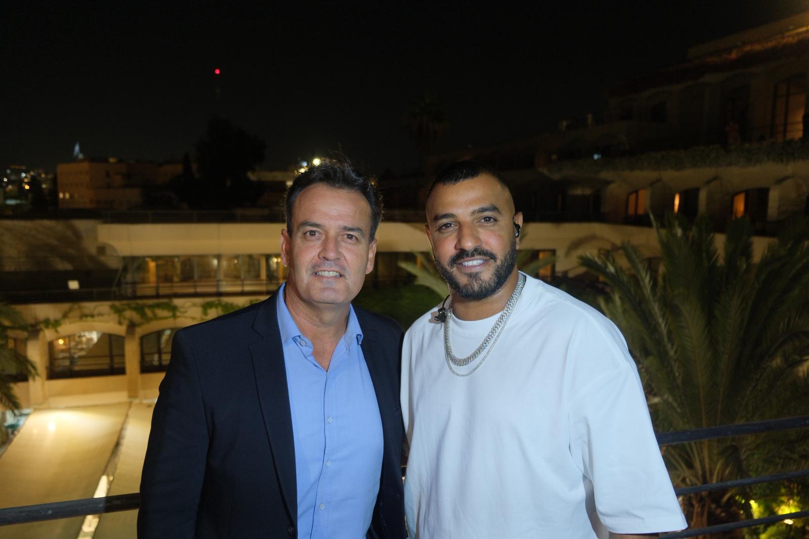 איתי לוי וגיא אדירן, מנכ״ל מלונות דן בירושלים. צילום: אלכס דולברג