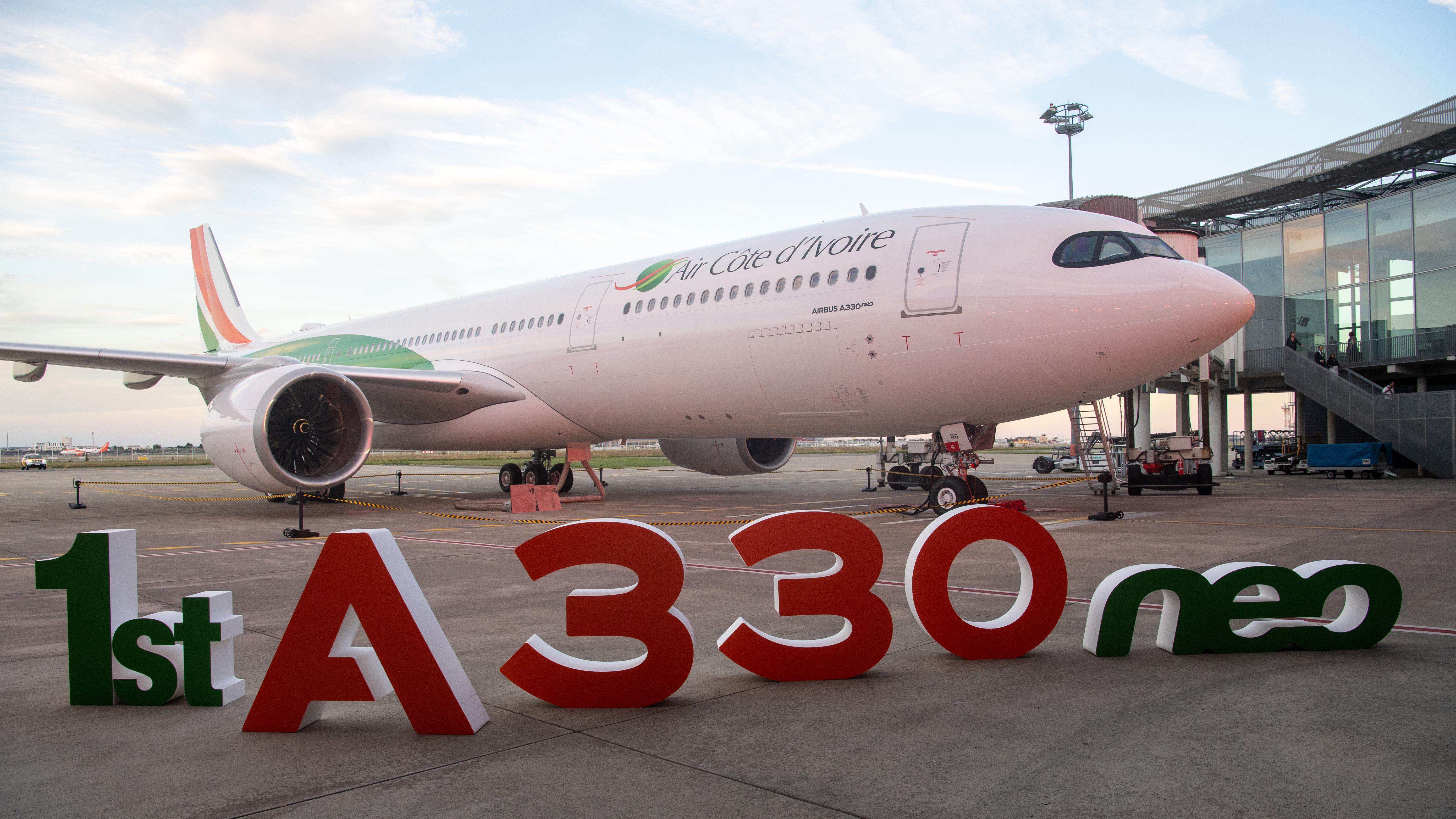 טקס מסירת מטוס ה-A330neo הראשון של Air Côte d'Ivoire