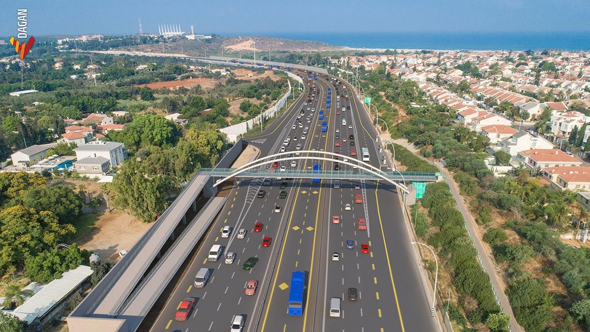 הדמיה של הגשר החדש (קרדיט: שרון דגן)