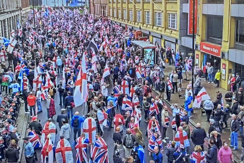 Unite The Kingdom Protest in London (Photo: Metropolitan Police X)