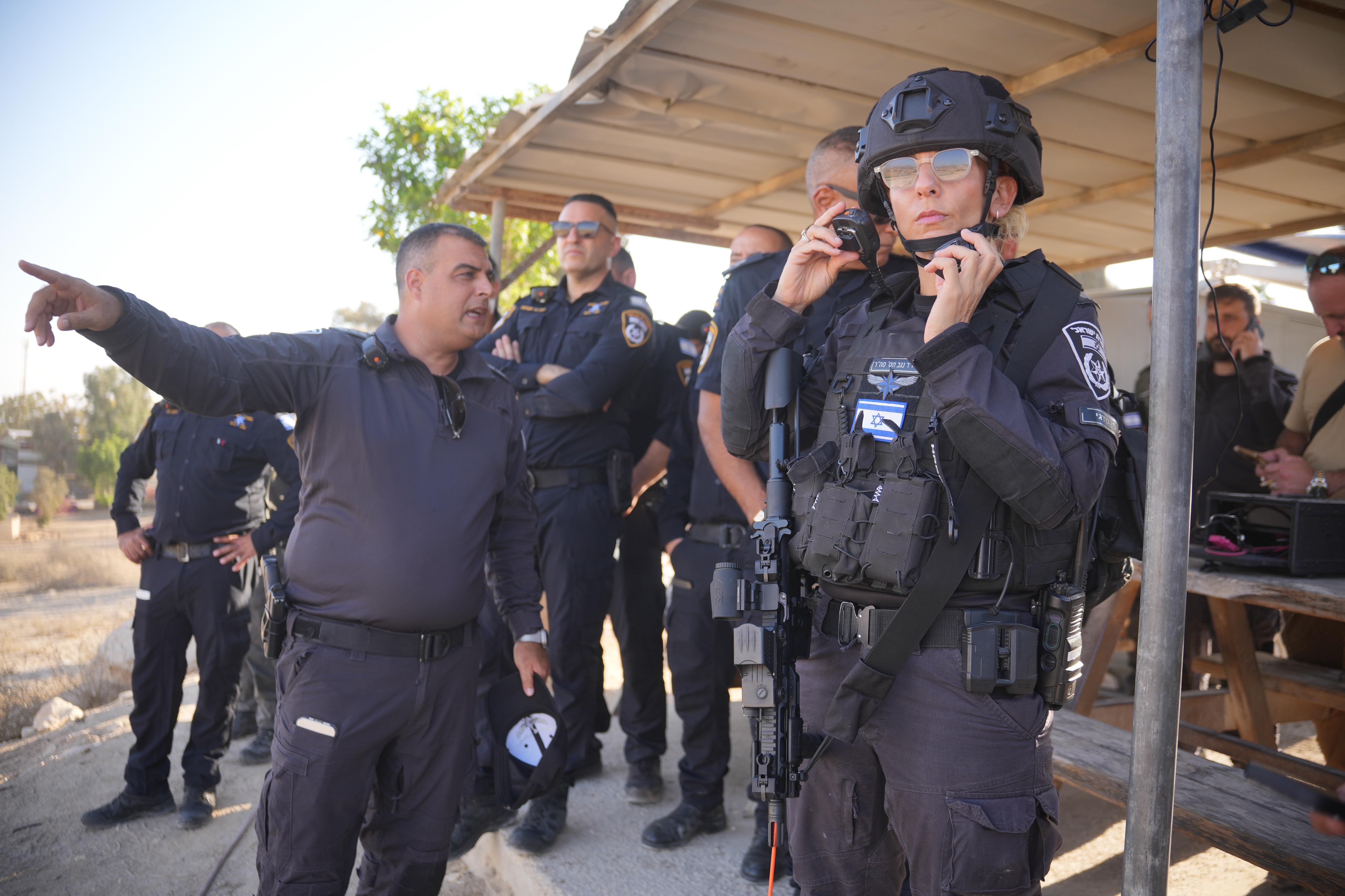 היערכות משטרתית. צילום: דוברות המשטרה