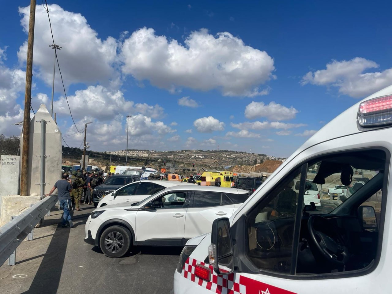 זירת הפיגוע. צילום: תיעוד מבצעי מדא