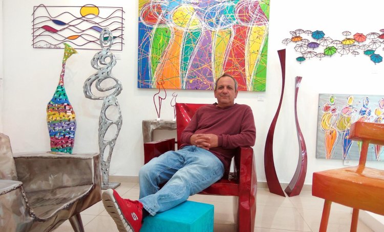 האמן ג'וג'ו. צילום: תומר אוחיון