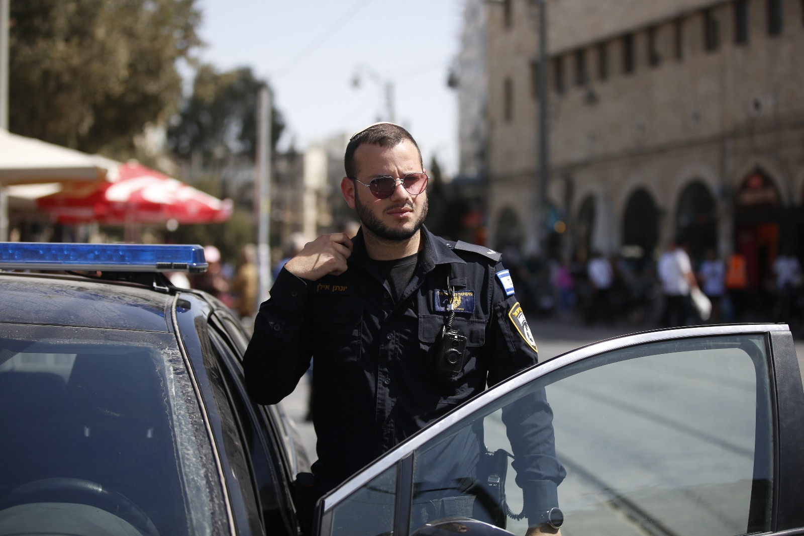 משטרת ישראל נערכת . צילום :דוברות המשטרה