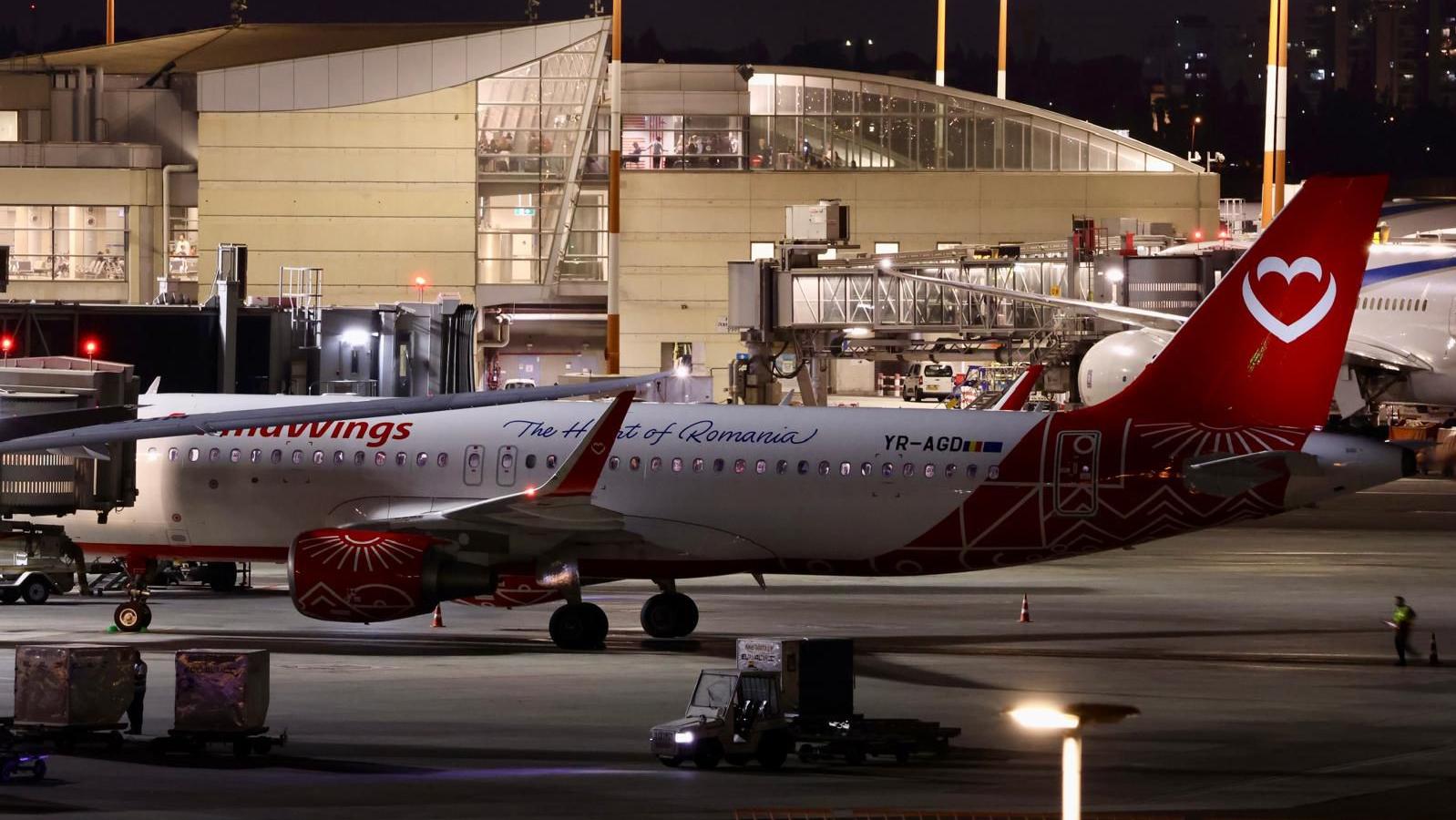 מטוס Airbus A320 של Animawings בנתב״ג