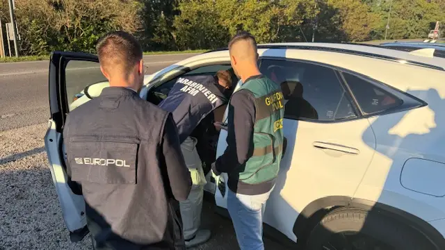 מרגעי המעצר. צילום: Europol