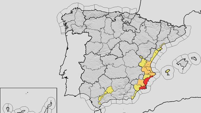 מפה: AEMET