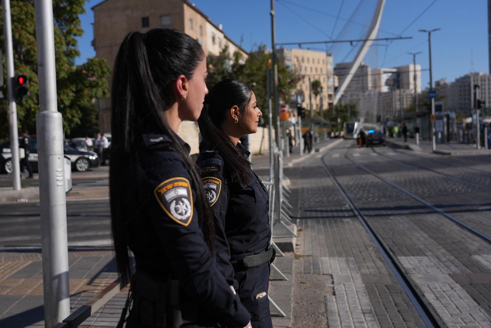 תיעוד מפעילות משטרת ישראל במהלך ביקור נשיא ארהב בירושלים. צילום: דוברות המשטרה