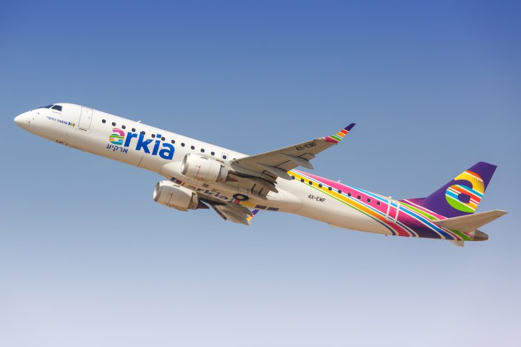 Embraer E-195 של ארקיע. צילום: ארקיע