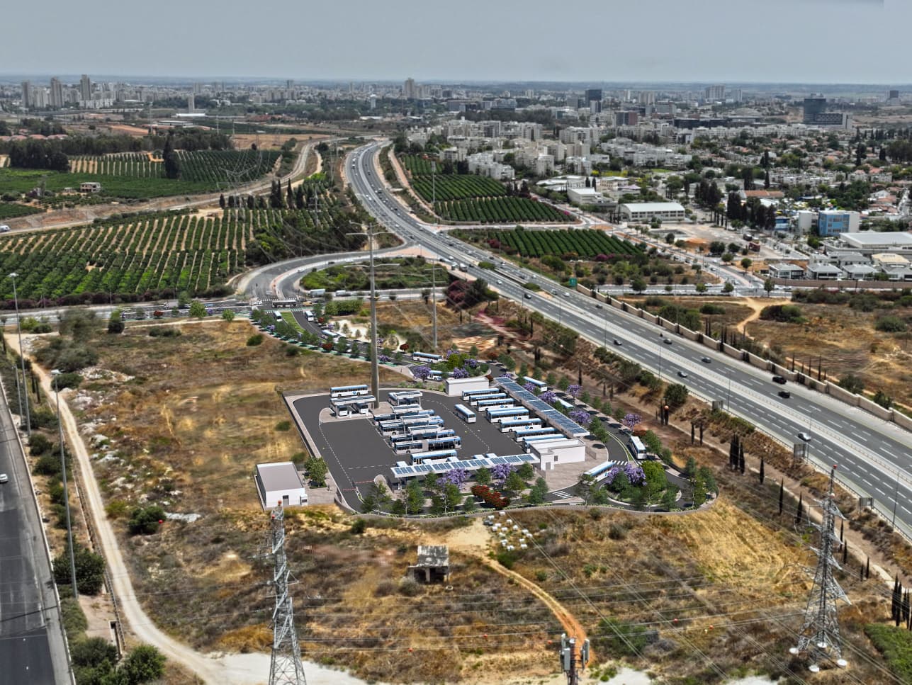 מסוף מחלף נס ציונה. צילום: נתיבי איילון