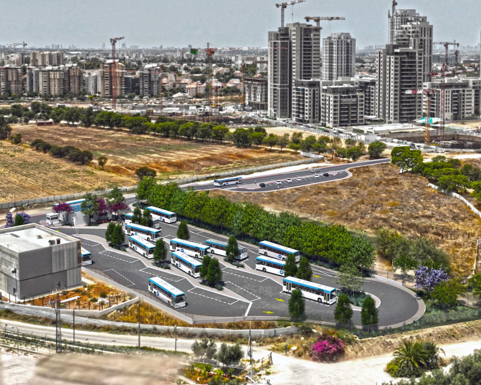 מסוף בן שמן לוד. צילום: נתיבי איילון