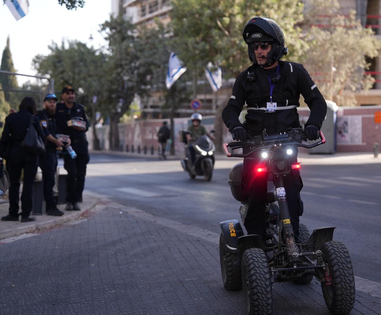 היערכות משטרת ישראל לקראת הביקור. צילום: דוברות המשטרה