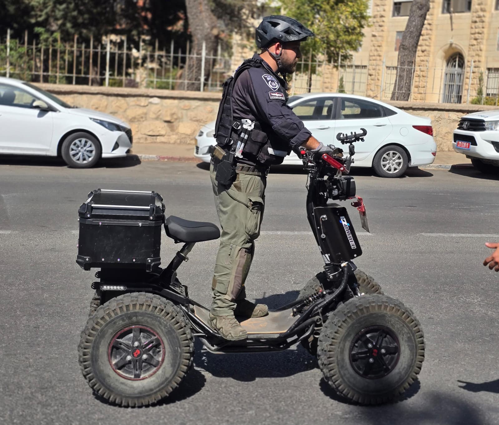 פעילות המשטרה במהלך ביקור סגן נשיא ארהב. צילום: דוברות המשטרה