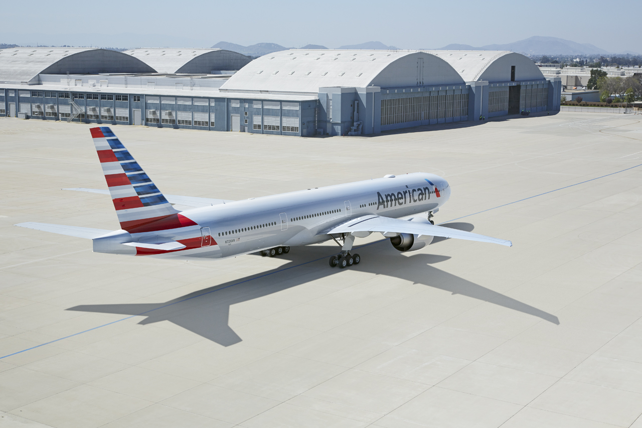 American Airlines' wide-body Boeing 777. Photo: American Airlines