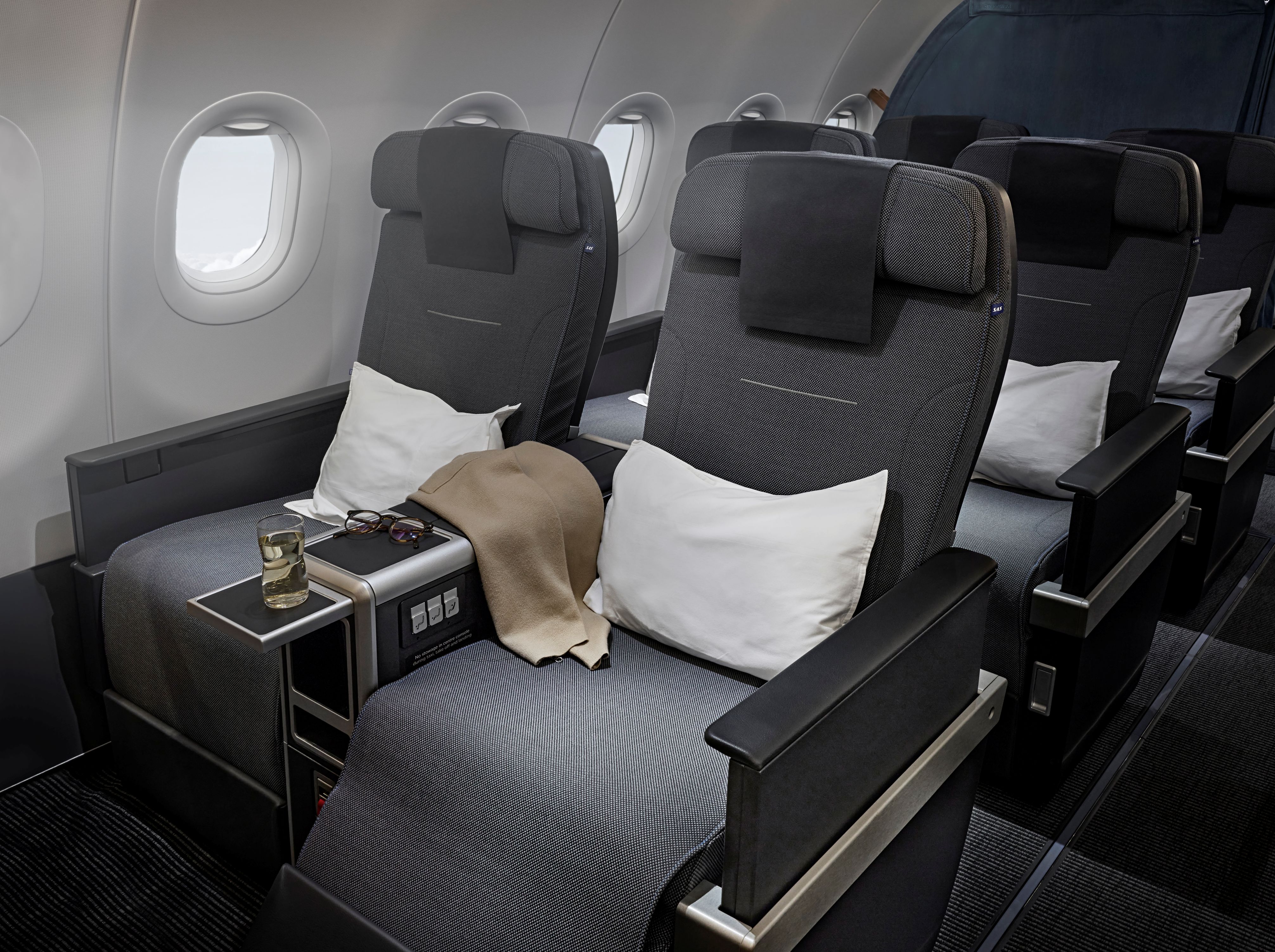 Business Class of the A350. Photo: SAS