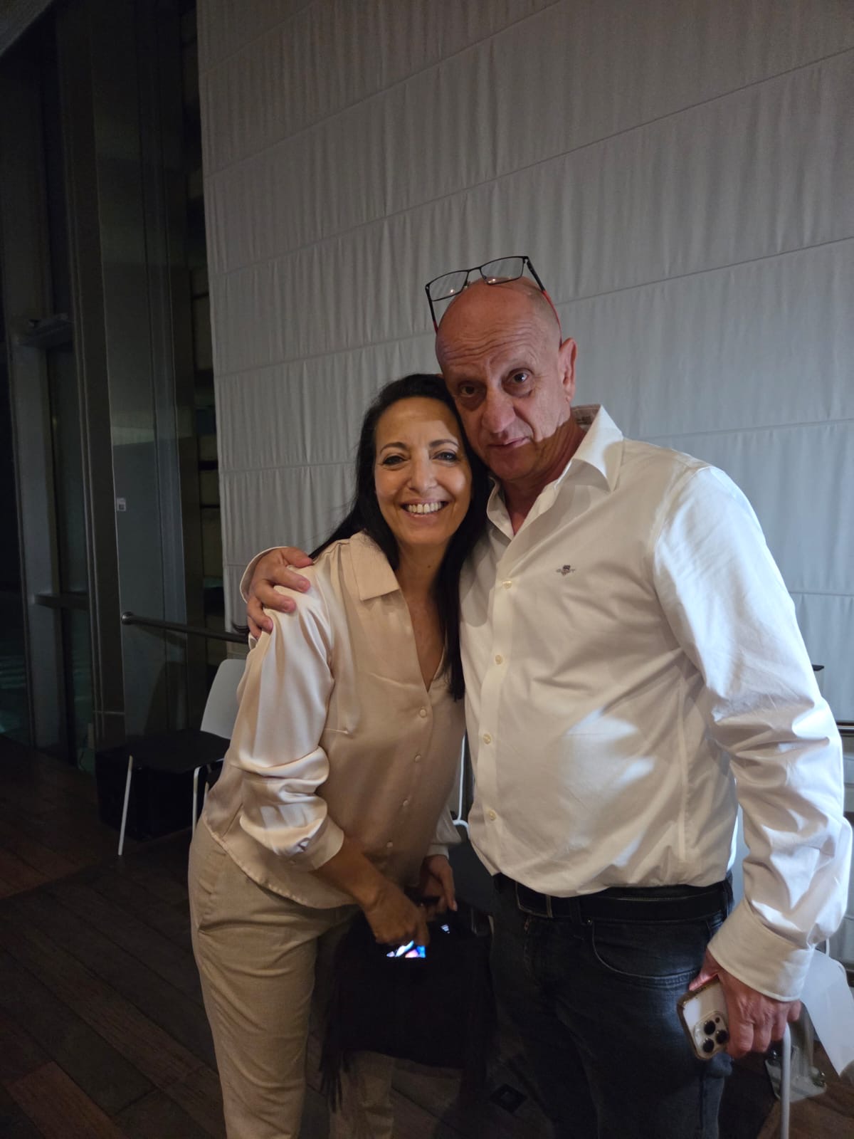 אלי גרוס עם ליהי לפיד. צילום: ענת מוסקו גרינברג ומשה דבי