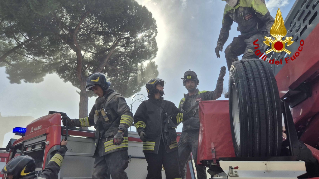 תיעוד החילוץ. צילום: כוחות כיבוי האש ברומא, vigilfuoco.tv
