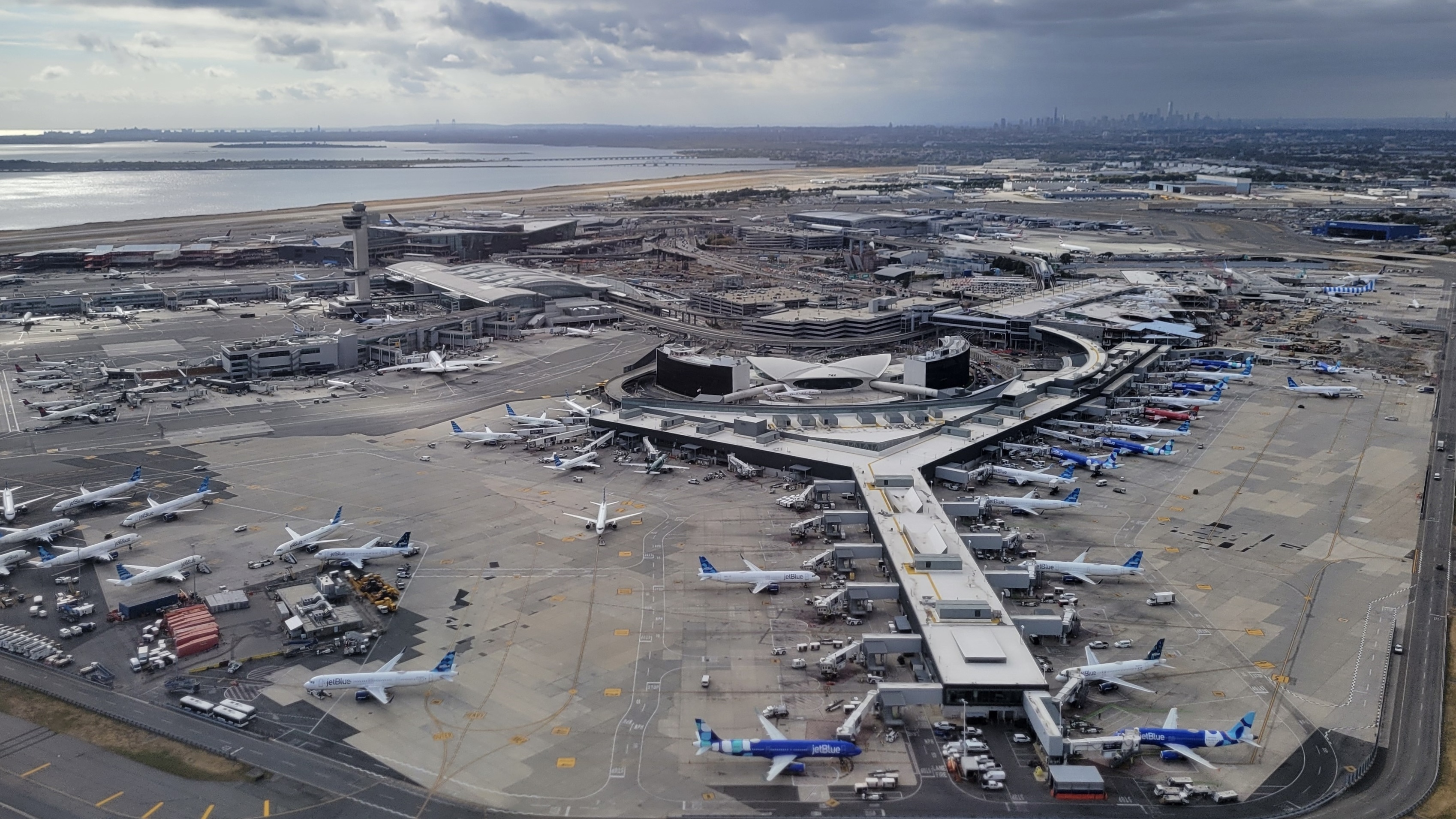 Aerial photo of JFK Airport, New York. Photo: Nate Hovee / Shutterstock