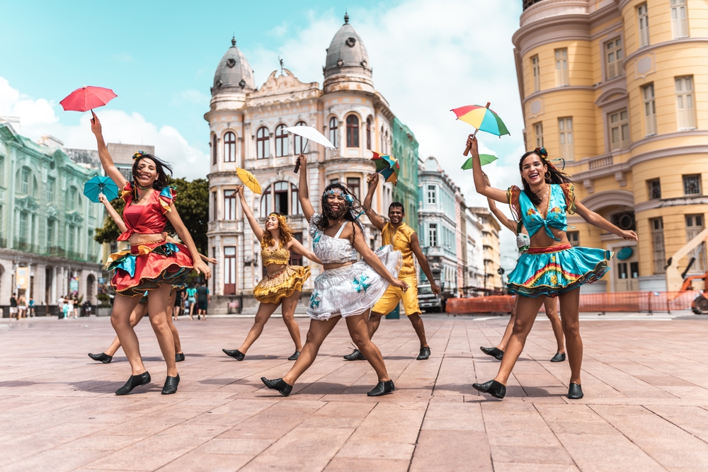 Dancers at the festival in Recife, Brazil. Photo: Shutterstock
