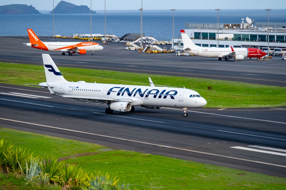 Finnair A321 at Madeira Airport. Photo: Kittyfly / Shutterstock