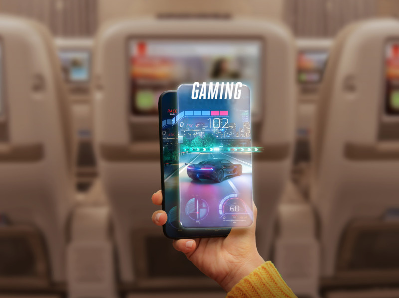 Интернет Starlink на рейсах. Фото: Emirates