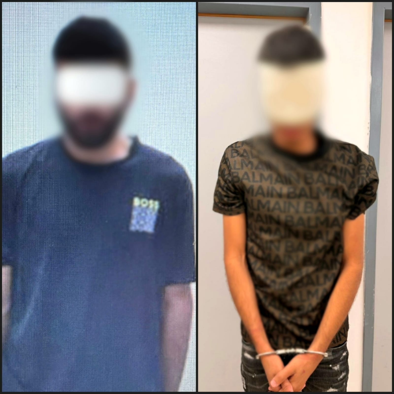 המואשמים בהברחה. צילום: דוברות המשטרה