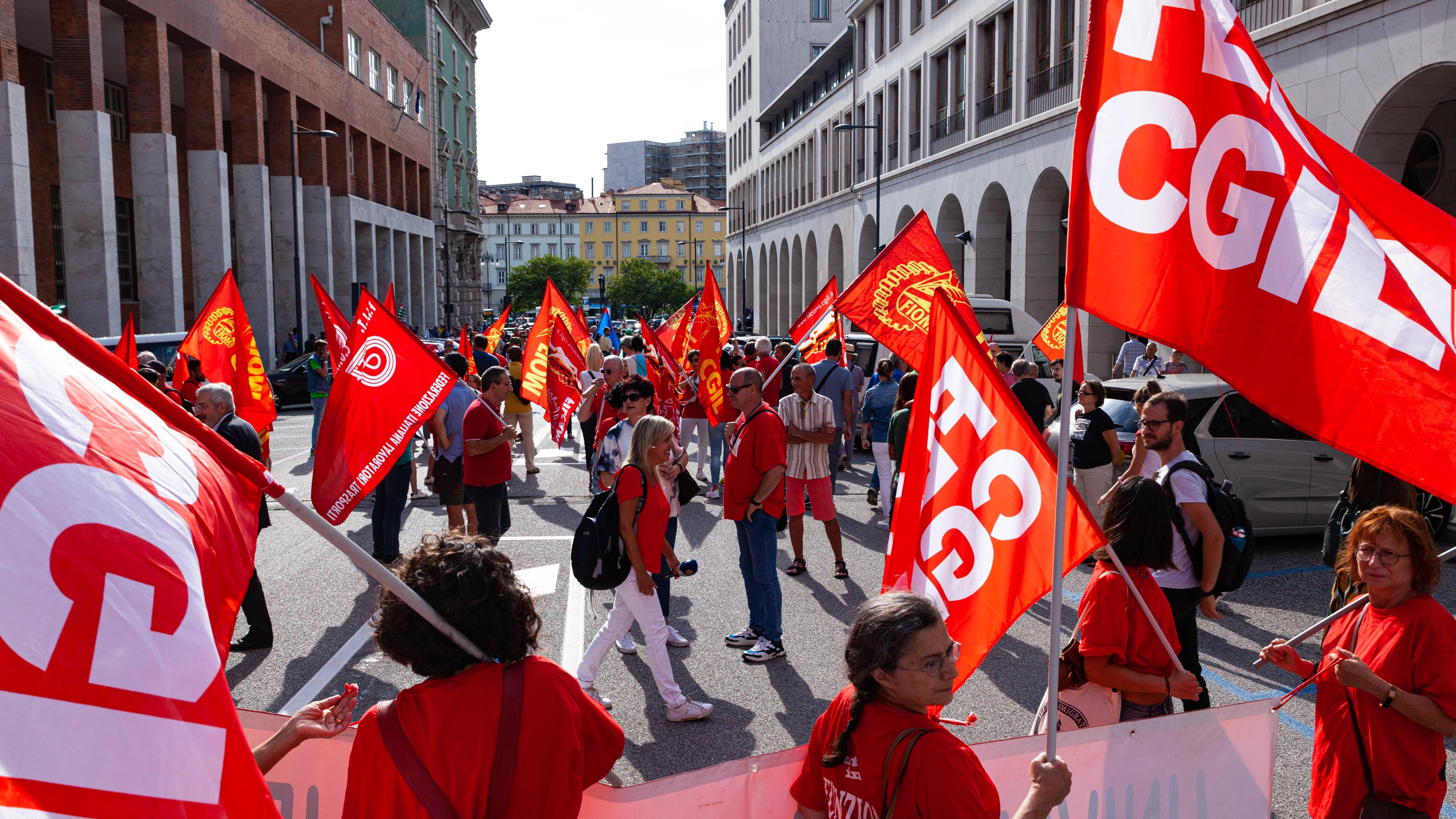 שביתת ענק של CGIL. תמונת ארכיון. צילום: Shutterstock