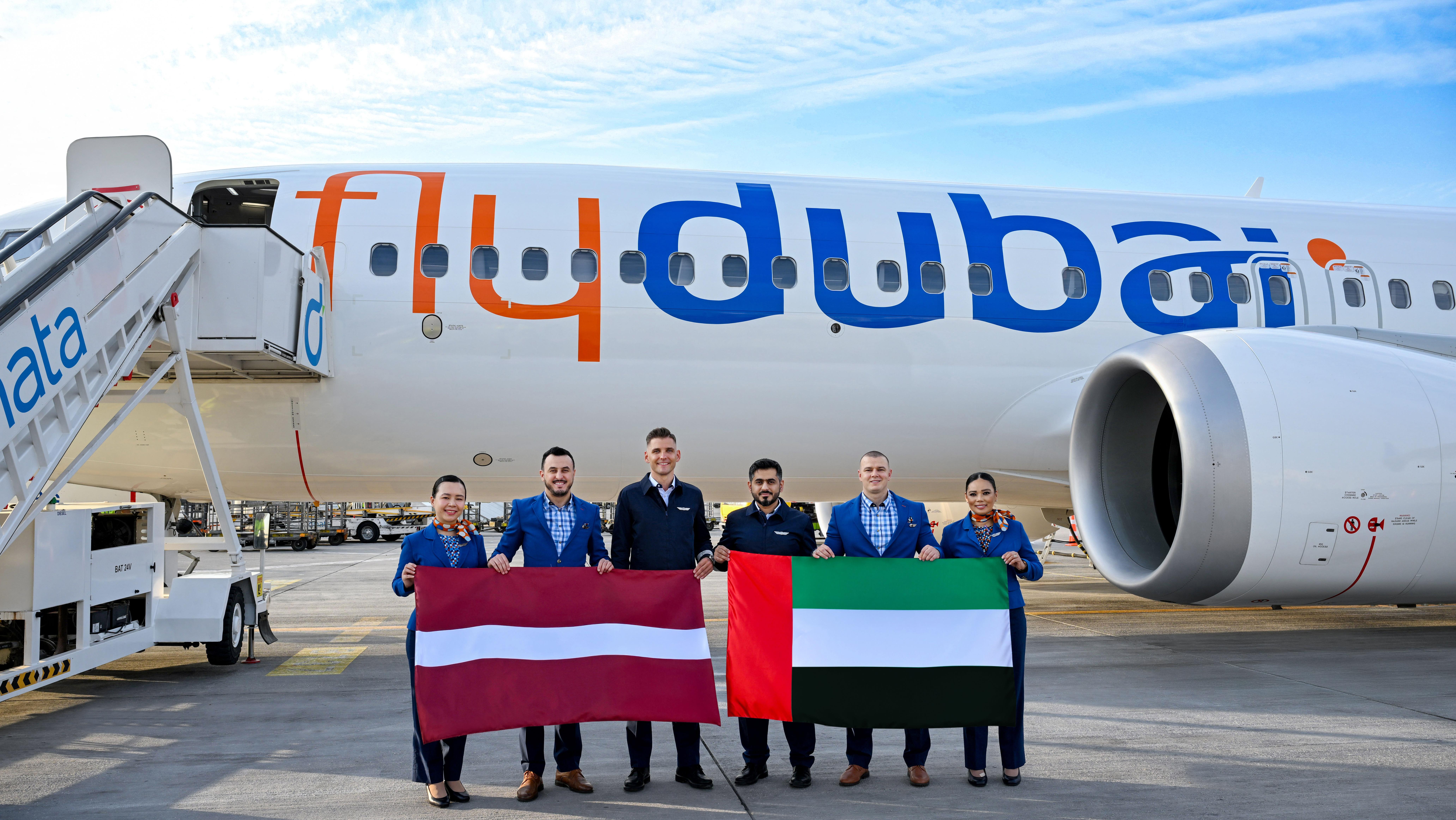 flydubai נחתה לראשונה בריגה, לטביה