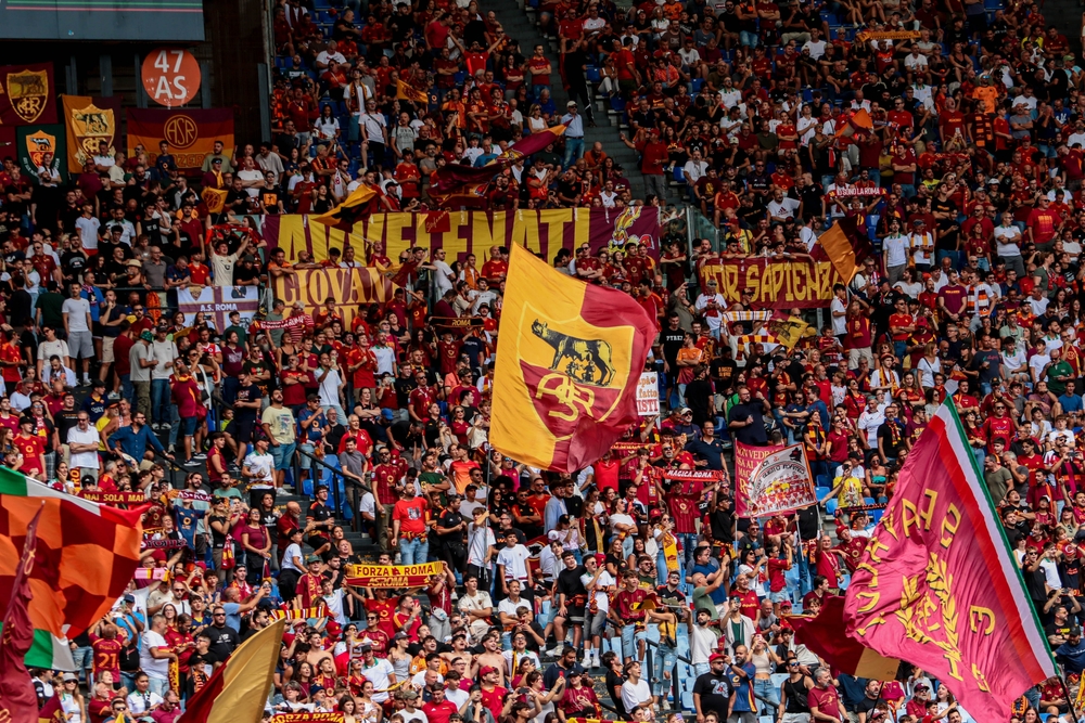 AS Roma Fans. Photo: Shutterstock