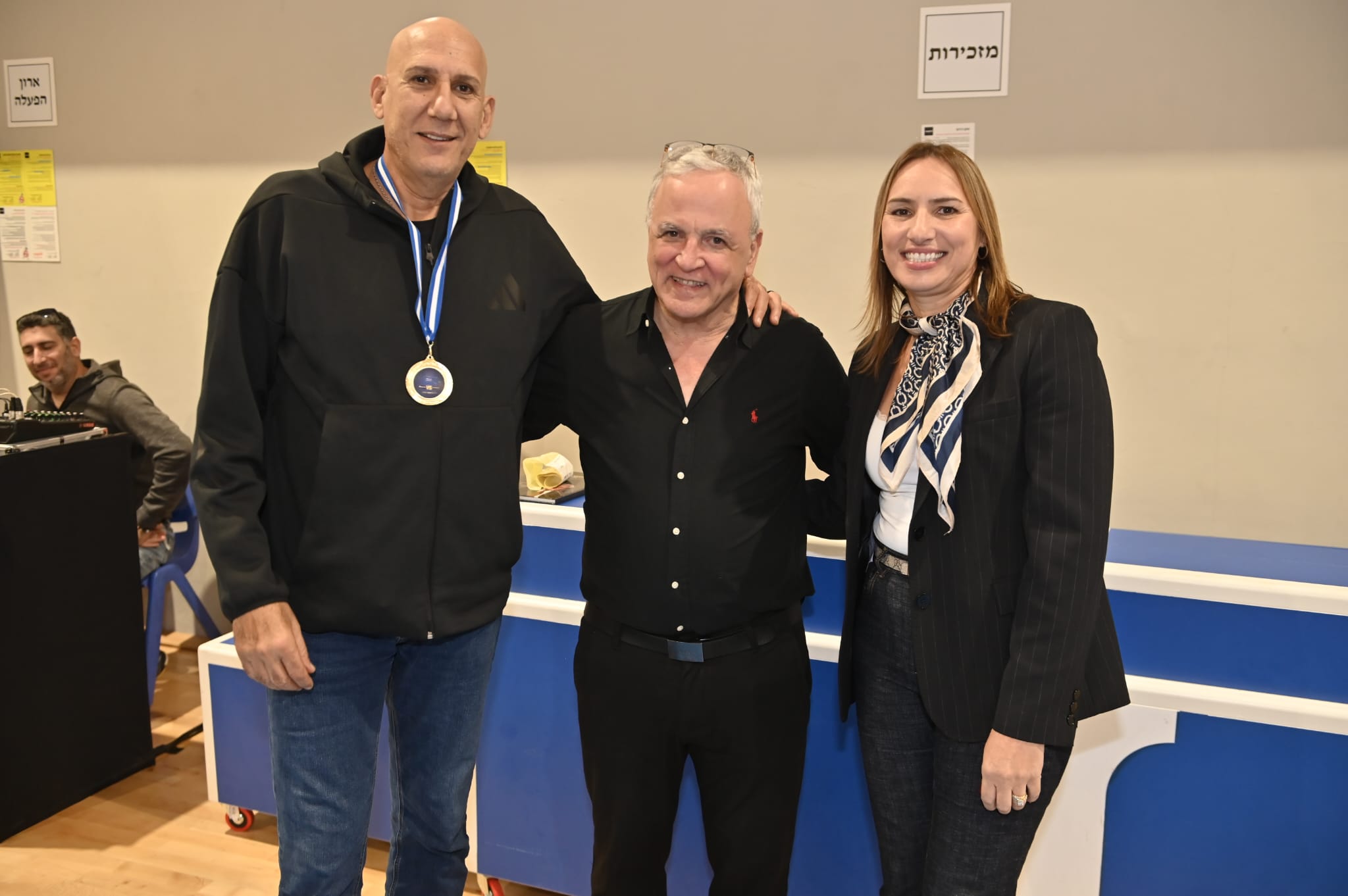 מימין בן טל גננסיה, אמסלם וגמצ'י. צילום: אופיר נחמני